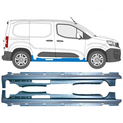 Umbral completo para Peugeot Partner 2018-2023 / Izquierda / Derecho / Izquierda+Derecha / Conjunto 12877