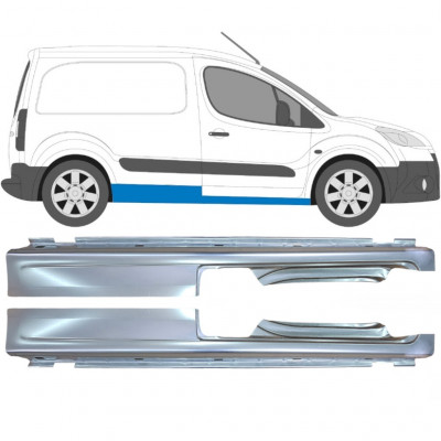 Panel de reparación del umbral para Peugeot Partner C Berlingo 2008- / Izquierda+Derecha / Conjunto 10113