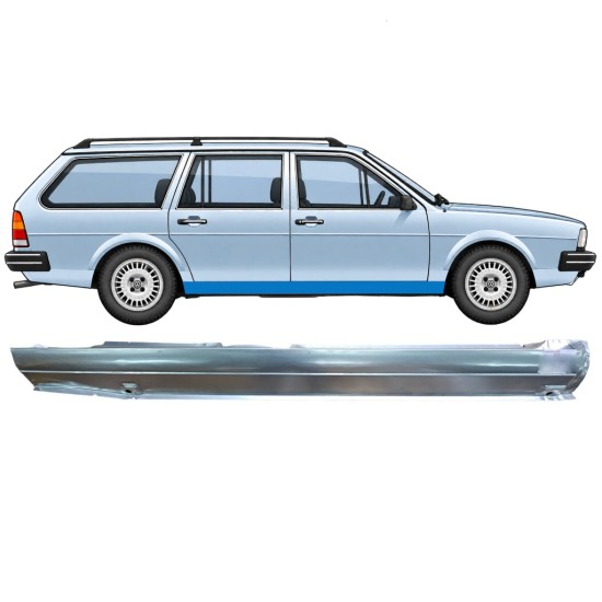 Umbral completo para Volkswagen Passat B2 1980-1988 / Derecho / COMBI / SEDAN / HATCHBACK 7108