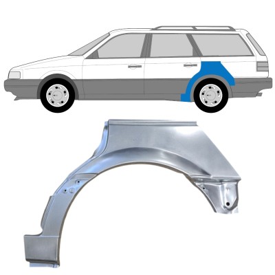 Panel de reparación guardabarros trasero para Volkswagen Passat B3 1988-1993 / Izquierda / COMBI 14520