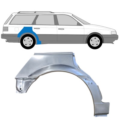 Panel de reparación guardabarros trasero para Volkswagen Passat B3 1988-1993 / Derecho / COMBI 14519