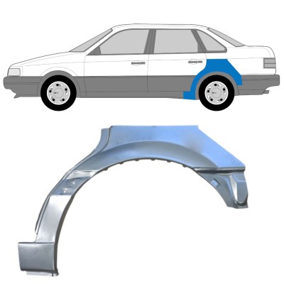 Panel de reparación guardabarros trasero para Volkswagen Passat B3 1988-1993 / Izquierda / SEDAN 14517