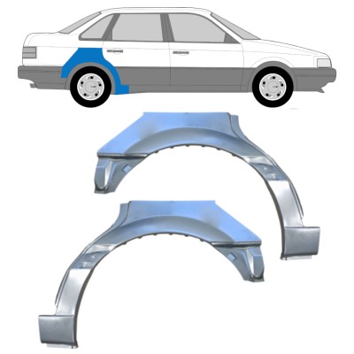 Panel de reparación guardabarros trasero para Volkswagen Passat B3 1988-1993 / Izquierda+Derecha / SEDAN 14518