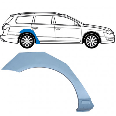 Panel de reparación guardabarros trasero para VW Passat B6 2005-2010 / Derecho 11453