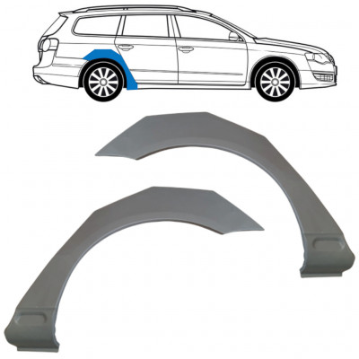 Panel de reparación guardabarros trasero para VW Passat B6 2005-2010 / Conjunto 11455