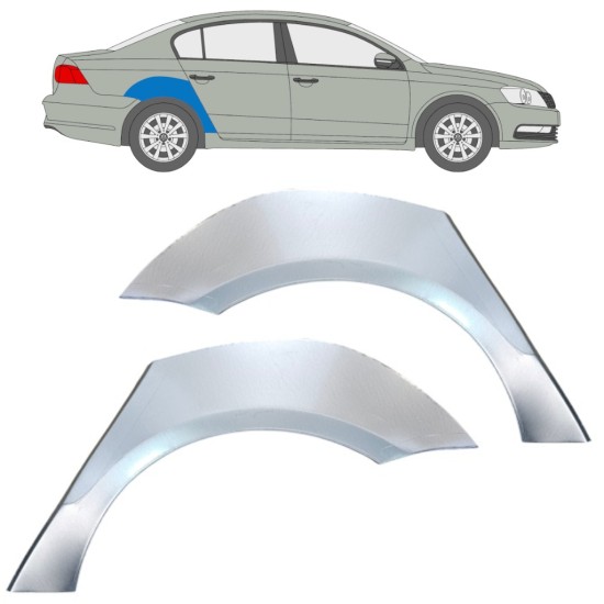 Panel de reparación guardabarros trasero para Volkswagen Passat B7 2010-2015 / Izquierda+Derecha / Conjunto 16354