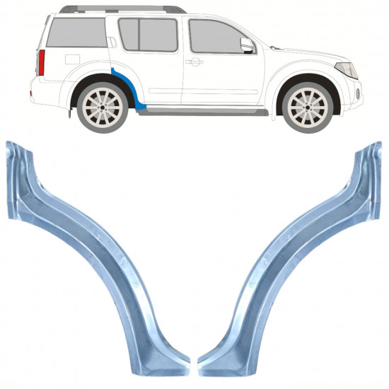 Panel de reparación guardabarros trasero para Nissan Pathfinder 2004-2013 / Izquierda+Derecha / Conjunto 10352