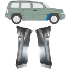Panel de reparación guardabarros delantero para Jeep Patriot 2006- / Izquierda+Derecha / Conjunto 11190