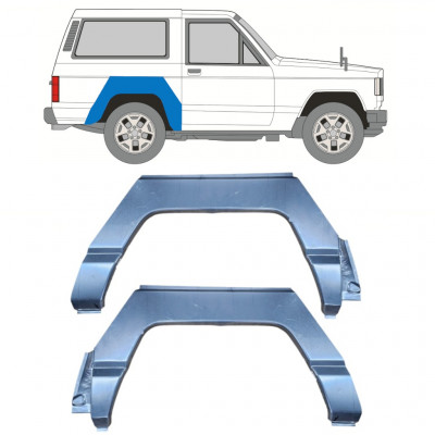 Panel de reparación guardabarros trasero para Nissan Patrol 1979-1993 / Izquierda+Derecha / Conjunto 10412