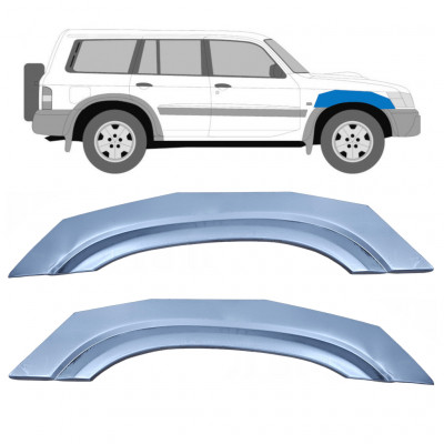 Panel de reparación guardabarros delantero para Nissan Patrol 1997-2009 / Izquierda+Derecha / Conjunto 10573