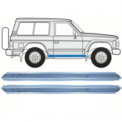 Panel de reparación del umbral para Nissan Patrol 1990-1997 / Izquierda = Derecha (simétrico) / Conjunto 10465