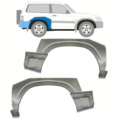 Panel de reparación guardabarros trasero para Nissan Patrol Y61 GY61 1997-2009 / Conjunto 10800