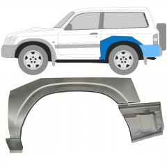 Panel de reparación guardabarros trasero para Nissan Patrol Y61 GY61 1997-2009 / Izquierda / Conjunto 10799