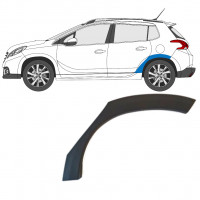 Moldura lateral guardabarros trasero para Peugeot 2008 2013-2019 / Izquierda 8097