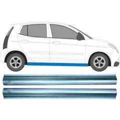Panel de reparación del umbral para Kia Picanto 2004-2011 / Izquierda+Derecha / Conjunto 11329