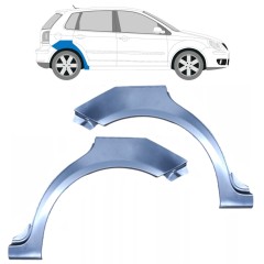 Panel de reparación guardabarros trasero para Volkswagen Polo 2001-2009 / Izquierda+Derecha / Conjunto 9222