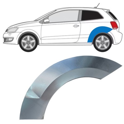 Panel de reparación guardabarros trasero para Volkswagen Polo 2009-2017 / Izquierda 16359