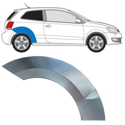 Panel de reparación guardabarros trasero para Volkswagen Polo 2009-2017 / Derecho 16358