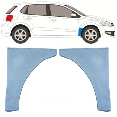 Panel de reparación guardabarros delantero para Volkswagen Polo 2009-2017 / Izquierda+Derecha / Conjunto 10513