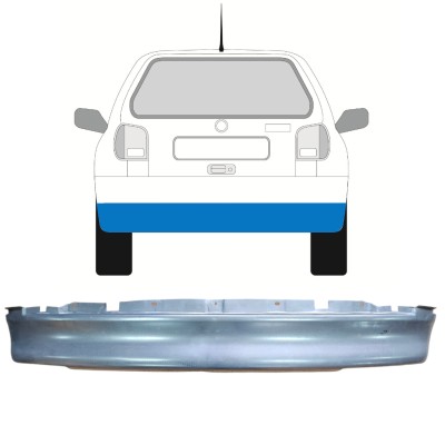 Panel de reparación travesaño trasero para Volkswagen Polo 1994-1999 16006