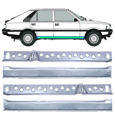 Panel de reparación del umbral interior y exterior para FSO Polonez 1978-2002 / Conjunto 12539