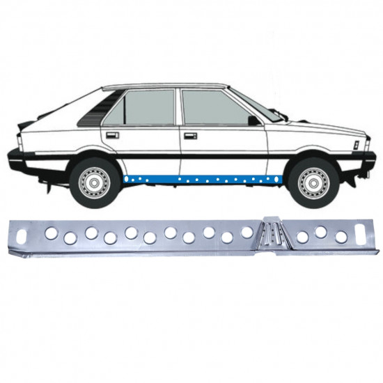 Panel de reparación del umbral interno para FSO Polonez 1978-2002 / Derecho 12534