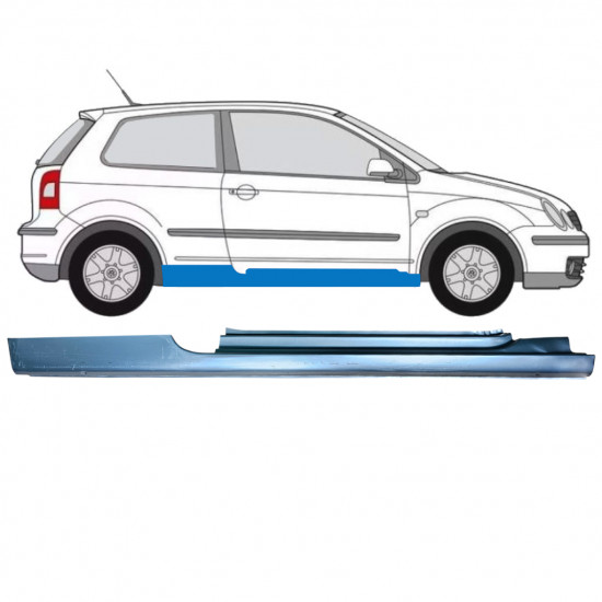 Umbral completo para Volkswagen Polo 2001-2009 / Derecho 12856