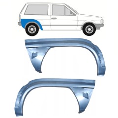 Panel de reparación guardabarros trasero para Volkswagen Polo 1981-1994 / Izquierda+Derecha / Conjunto 10462