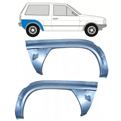 Panel de reparación guardabarros trasero para VW Polo 1981-1984 / Izquierda+Derecha / Conjunto 10462