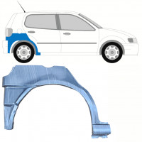 Panel de reparación guardabarros trasero parte inferior para VW Polo 1994-1999 / Derecho 10194