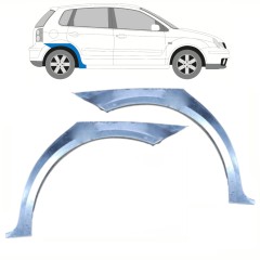 Panel de reparación guardabarros trasero para Volkswagen Polo 2001-2009 / Izquierda+Derecha / Conjunto 10132