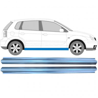 Panel de reparación del umbral para VW Polo 2001-2009 / Izquierda = Derecha (simétrico) / Conjunto 10491