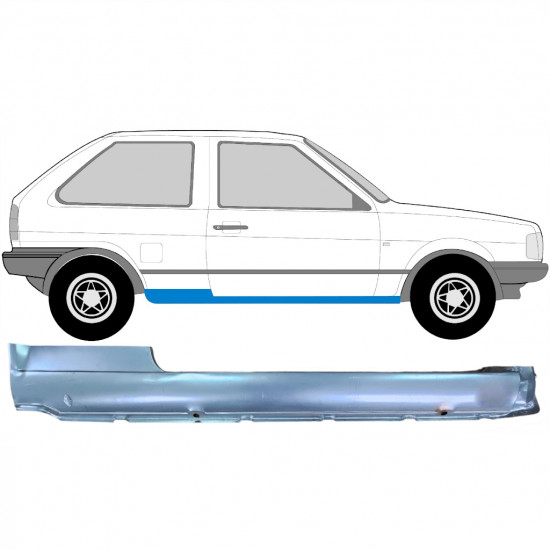 Panel de reparación del umbral para VW Polo 1981-1994 / Derecho 7114