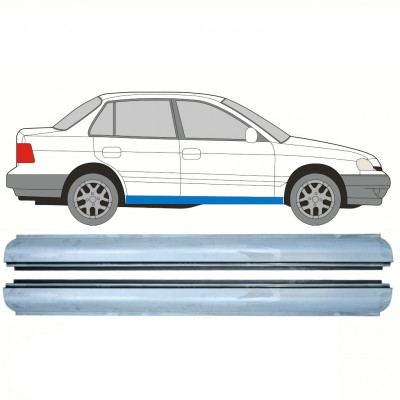 Panel de reparación del umbral para Hyundai Pony Excel 1989-1995 / Izquierda = Derecha (simétrico) / Conjunto 10332