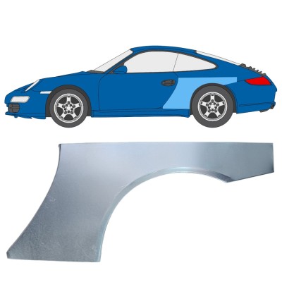 Panel de reparación guardabarros trasero para Porsche 911 997 2004-2012 / Izquierda 16380