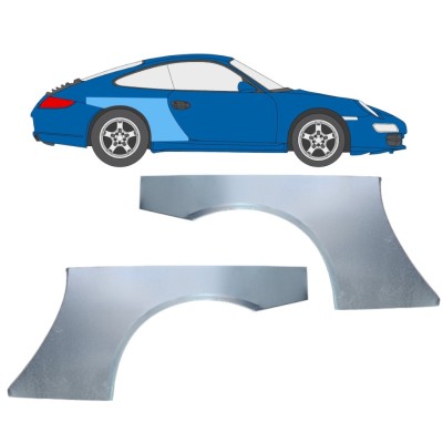 Panel de reparación guardabarros trasero para Porsche 911 997 2004-2012 / Izquierda+Derecha / Conjunto 16381