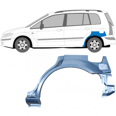 MAZDA PREMACY 1999-2005 PANEL DE REPARACIÓN DEL ALERÓN TRASERO / IZQUIERDA