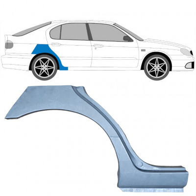 Panel de reparación guardabarros trasero para Nissan Primera 1996-2001 / Derecho 6842