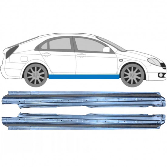 Panel de reparación del umbral para Nissan Primera 2001-2007 / Izquierda+Derecha / Conjunto 9930