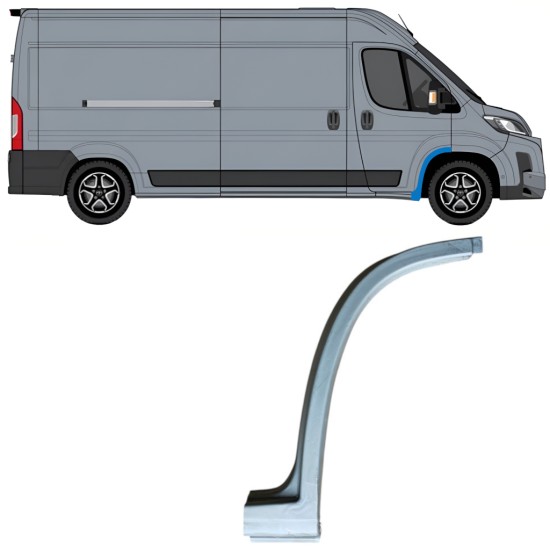 Panel de reparación guardabarros delantero para Toyota Proace Max 2024- / Derecho 16835