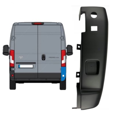 Esquina parachoques trasero 180 grados para Toyota Proace Max 2024- / Derecho 15940