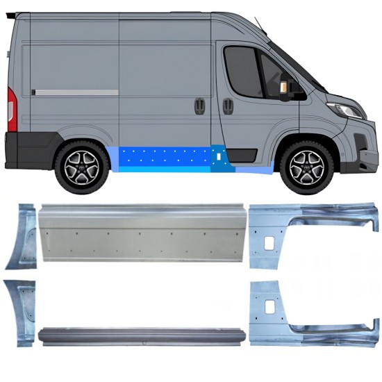 Panel de reparación conjunto para Toyota Proace Max 2024- / Izquierda+Derecha 16741