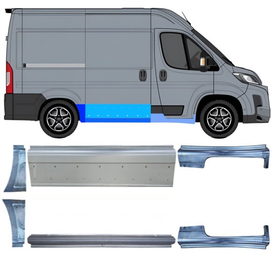 Panel de reparación conjunto para Toyota Proace Max 2024- / Izquierda+Derecha 16742