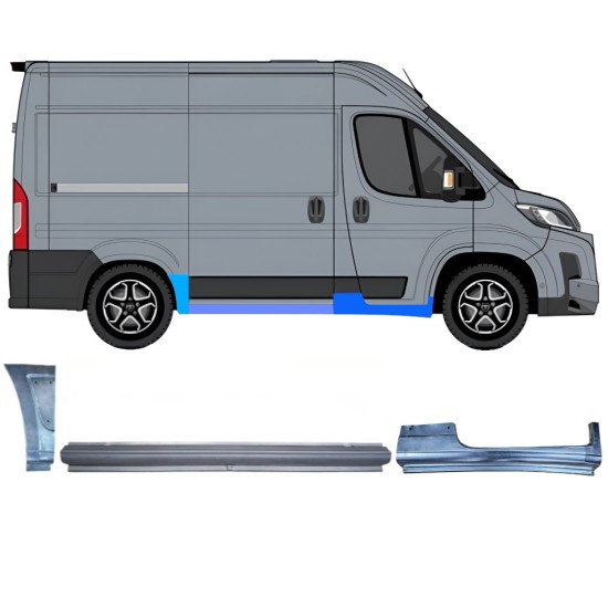 Panel de reparación conjunto para Toyota Proace Max 2024- / Derecho 16759