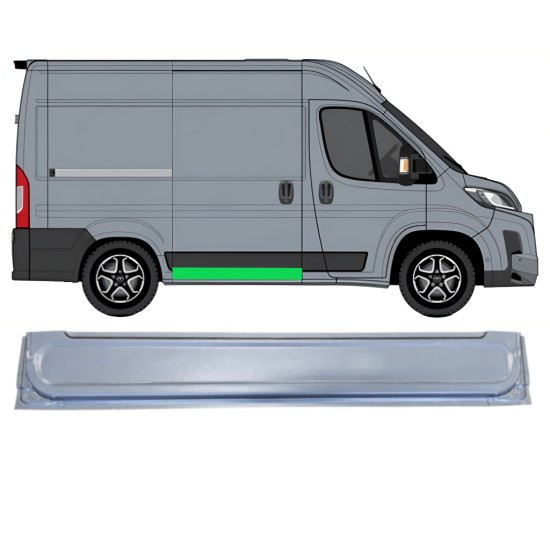 Panel de reparación puerta corredera interna para Toyota Proace Max 2024- / Derecho 16632