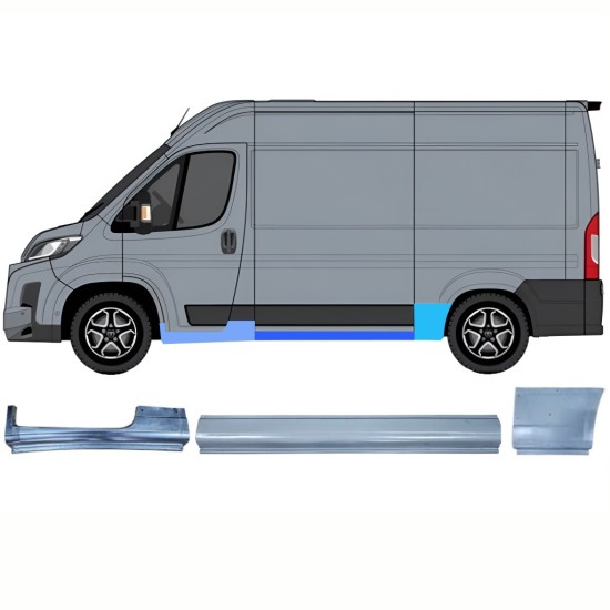 Panel de reparación conjunto para Toyota Proace Max 2024- / Izquierda / 16753