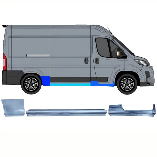 Panel de reparación conjunto para Toyota Proace Max 2024- / Derecho 16756