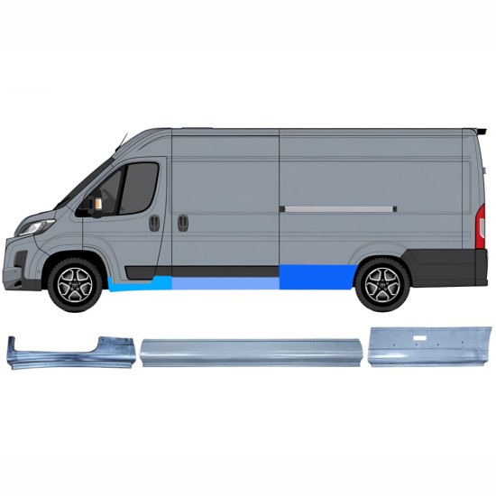 Panel de reparación conjunto para Toyota Proace Max 2024- / Izquierda 16755
