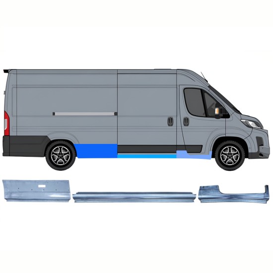 Panel de reparación conjunto para Toyota Proace Max 2024- / Derecho 16758
