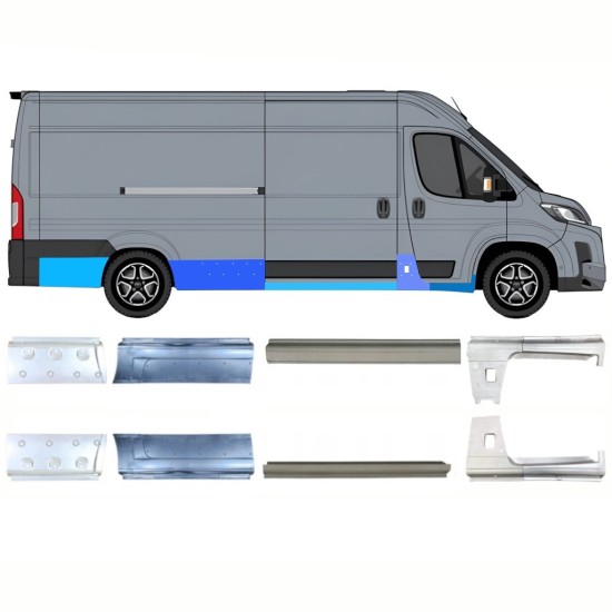 Panel de reparación conjunto para Toyota Proace Max 2024- / Izquierda+Derecha 16711